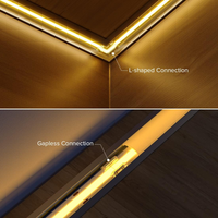 5-Pack SLD 2-Pin Low-Voltage for Single-Color COB Dotless Strip Light Connectors 5mm, 8mm and 10mm