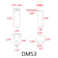 DM53 3W COB LED monodireccional de acero inoxidable a prueba de agua en el suelo Luz de pozo de paisaje