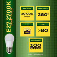 E27 6W 12V Low Voltage LED Bulbs Non-Dimmable Energy Saving Light Bulb