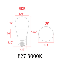 E27 6W 12V Low Voltage LED Bulbs Non-Dimmable Energy Saving Light Bulb