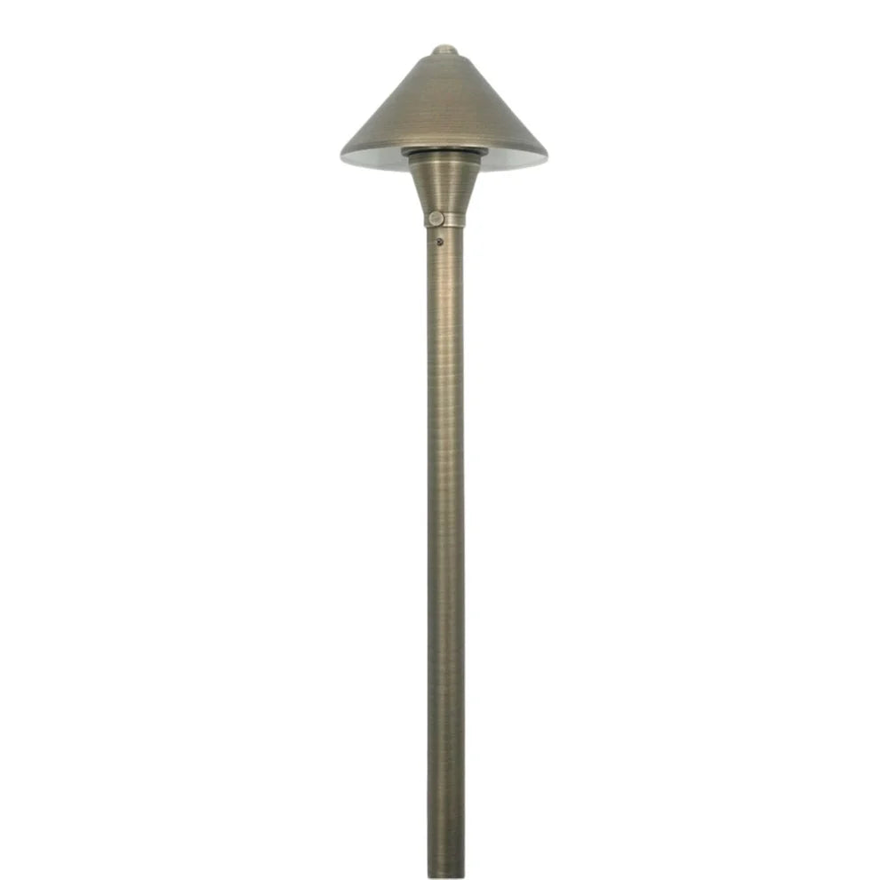 Outdoor Landscape Lighting LED 12V Low Voltage BPLP10 Mortirolo Antique Brass Path Light Low Voltage Outdoor Lighting