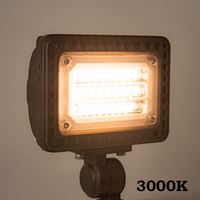 FLACCT20 12V Low Voltage Adjustable CCT and Wattage 5W-20W Outdoor LED Landscape Lighting Floodlight
