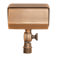 FPB01 Brass Rectangular LED Directional Flood Light Adjustable Lighting - Kings Outdoor Lighting