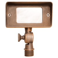 FPB01 Brass Rectangular LED Directional Flood Light Adjustable Lighting - Kings Outdoor Lighting