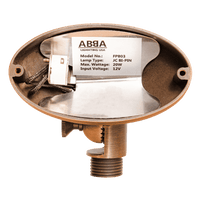 FPB03 Brass Oval LED Directional Flood Light Adjustable Lighting - Kings Outdoor Lighting