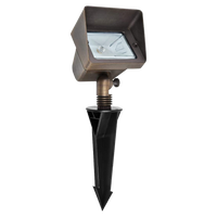 FPB05 Cast Brass Rectangular LED 12V Low Voltage Directional Floodlight Adjustable Landscape Lighting
