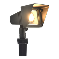 FPB05 Cast Brass Rectangular LED 12V Low Voltage Directional Floodlight Adjustable Landscape Lighting