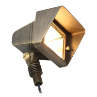 FPB05 Cast Brass Rectangular LED 12V Low Voltage Directional Floodlight Adjustable Landscape Lighting