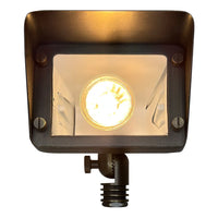 FPB05 Cast Brass Rectangular LED 12V Low Voltage Directional Floodlight Adjustable Landscape Lighting