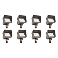 FPBCC05 4x/8x/12x Package Cast Brass 3CCT Adjustable 3W-10W Rectangular Built-In LED Flood Light 12V Low Voltage Fixture