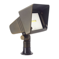 FPBCC05 Cast Brass 3CCT Adjustable 3W-10W Rectangular Built-In LED Flood Light 12V Low Voltage Floodlight Fixture
