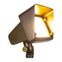 FPBCC05 Cast Brass 3CCT Adjustable 3W-10W Rectangular Built-In LED Flood Light 12V Low Voltage Floodlight Fixture
