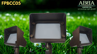FPBCC05 Cast Brass 3CCT Adjustable 3W-10W Rectangular Built-In LED Flood Light 12V Low Voltage Floodlight Fixture