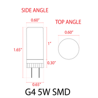 5W G4 12V DC Low Voltage Dimmable SMD Bi Pin LED Capsule Bulb Energy Efficient Light IP65 Waterproof
