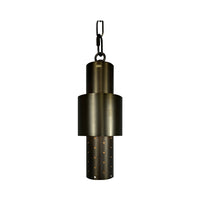 HLB02 4x/8x/12x Package LED 12V Low Voltage Brass Cylinder Pendant Light Hanging Downlight Fixture 5W 3000K Bulb