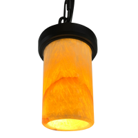 HLS70 12V LED Low Voltage Stainless Steel Marble Cylinder Pendant Light Hanging Downlight Fixture