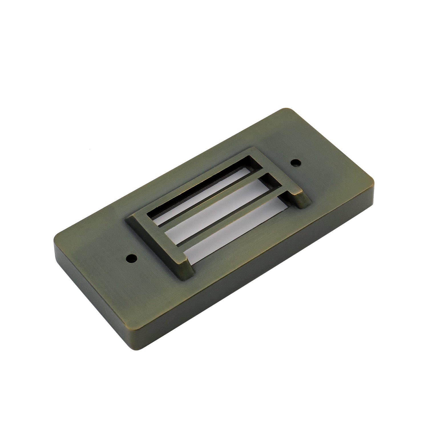 IDL01 Solid Brass Surface Mount 2700K Warm White Integrated LED Step Light Low Voltage Landscape Lighting
