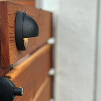 STBP06 Rein Cast Brass Round Half Moon Step Deck Light Low Voltage Outdoor Landscape Lighting
