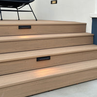 STBP01 2W 2700K Arrow Simple Louv Brass Deck Light Low voltage Landscape Lighting