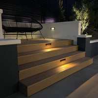 STBP01 2W 2700K Arrow Simple Louv Brass Deck Light Low voltage Landscape Lighting