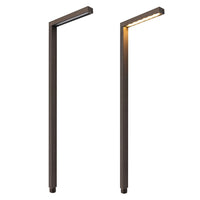 IPL02A Aluminum Adjustable 1/2/3W 2700K Integrated LED Path Light Brown Finish Low Voltage Landscape Lighting
