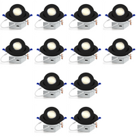 LED Canless Recessed Light 4x/8x/12x Package 9W 4 inch Gimbal 5CCT Dimmable Adjustable Directional Retrofit Eyeball Lighting with Jbox ETL Rated