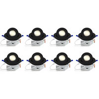 LED Canless Recessed Light 4x/8x/12x Package 9W 4 inch Gimbal 5CCT Dimmable Adjustable Directional Retrofit Eyeball Lighting with Jbox ETL Rated