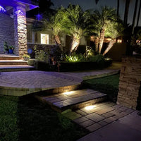 STB16 2W LED Cast Brass Surface Mounted Slim Horizontal Outdoor & Indoor Brass Step Light 12V Low Voltage