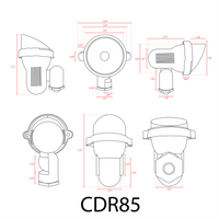 CDR85 4x/8x/12x Package 9W 12V Low Voltage RGB Directional Ground Outdoor Landscape Aluminum  Spotlight Waterproof Fixture