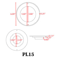 PL15 Jacuzzi Spa RGB/RGBW Color Changing 12V Low Voltage Light Stainless Steel IP68