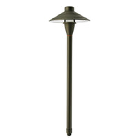 PL44B G4 Solid Brass Medium Mushroom Hat Path Light - Light Bronze Finish Low Voltage Landscape Lighting
