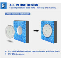 PL54 Pool and Spa RGB/RGBW Color Changing 12V Stainless Steel Low Voltage Light IP68