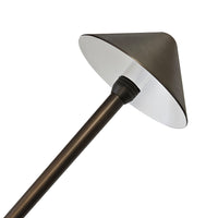 PL81B G4 Solid Brass Mushroom Hat Path Light - Light Bronze Finish Low Voltage Landscape Lighting