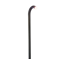 PLB21 4x/8x/12x Package Cast Brass 3W 3000K Warm White Integrated LED Cane Style Curved 12V Low Voltage Pathway Light