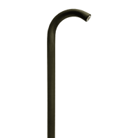 PLB21 4x/8x/12x Package Cast Brass 3W 3000K Warm White Integrated LED Cane Style Curved 12V Low Voltage Pathway Light
