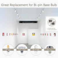 Ceramic Socket Adapter for G4, G6.35, MR11, MR16 Bulbs Package – 12V-250V Heat-Resistant Light Bulb Holder for Halogen and LED – Replacement Connector