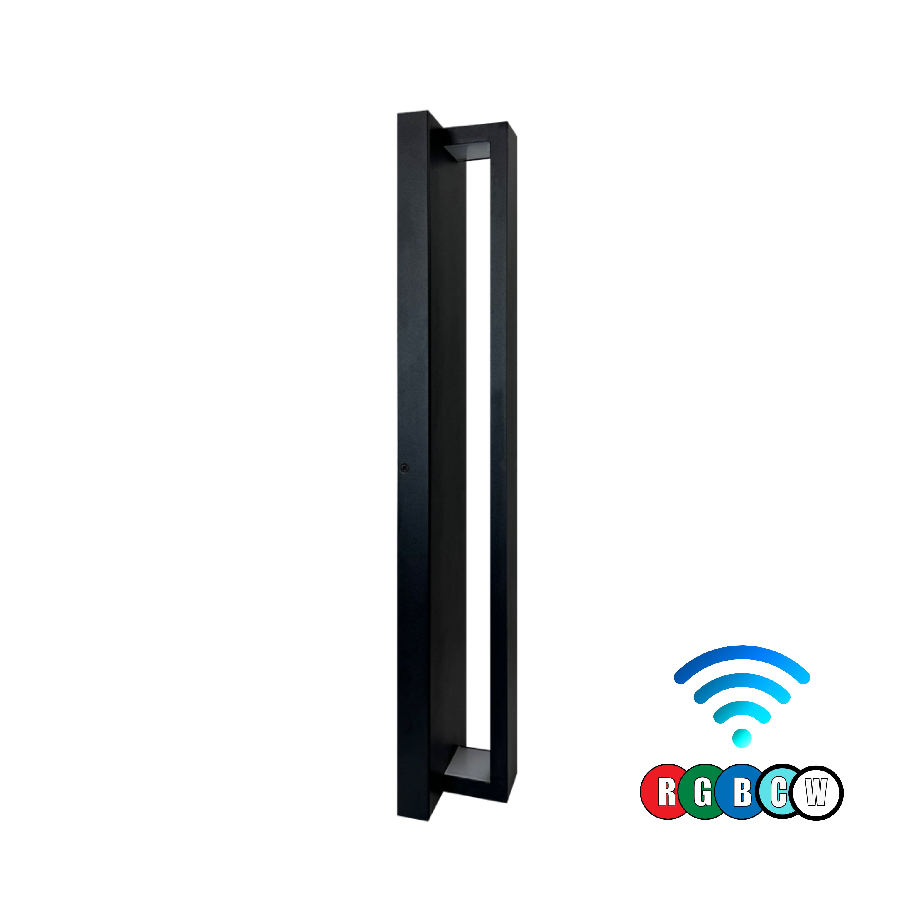 SCA02-24 Integrated LED 24W RGBCW Wi-Fi and Bluetooth 24″x4.9″x3.5″ 12V Low Voltage Aluminum Wall Sconce Lighting IP65 Waterproof