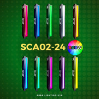 SCA02-24 Integrated LED 24W RGBCW Wi-Fi and Bluetooth 24″x4.9″x3.5″ 12V Low Voltage Aluminum Wall Sconce Lighting IP65 Waterproof