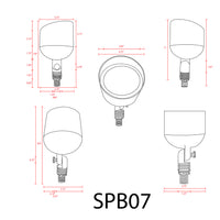 SPB07 Brass PAR36 Outdoor Flood Light 12V Low Voltage LED Landscape Lighting