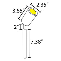 SPS02 12V Low Voltage LED Stainless Steel Spotlight Adjustable Up Lighting Fixtures