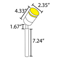 SPS03 Proyector LED de acero inoxidable de bajo voltaje para exteriores Accesorios de iluminación ascendentes ajustables