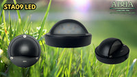 STA09 4x/8x/12x Package 3W Integrated LED Round Aluminum Deck Light Surface Mount 12V Low Voltage Landscape Lighting 3000K or 5000K