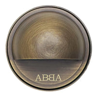 STB09 4x/8x/12x Package LED Brass Round Deck Light Surface Mount 12V Low Voltage Landscape Lighting 3W 2700K Bulb