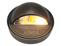 STB09 4x/8x/12x Package LED Brass Round Deck Light Surface Mount 12V Low Voltage Landscape Lighting 3W 2700K Bulb