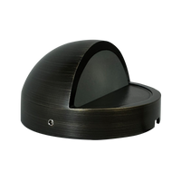 STB09 4x/8x/12x Package LED Brass Round Deck Light Surface Mount 12V Low Voltage Landscape Lighting 3W 2700K Bulb