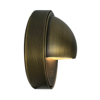 STB09 4x/8x/12x Package LED Brass Round Deck Light Surface Mount 12V Low Voltage Landscape Lighting 3W 2700K Bulb