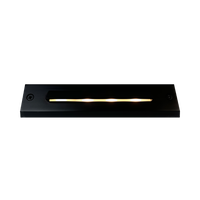 STB16 2W LED Cast Brass Surface Mounted Slim Horizontal Outdoor & Indoor Brass Step Light 12V Low Voltage