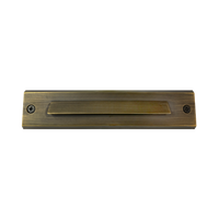 STB16 2W LED Cast Brass Surface Mounted Slim Horizontal Outdoor & Indoor Brass Step Light 12V Low Voltage
