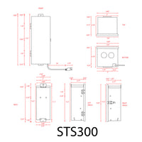 STS300 AC 300W 12V, 15V Low Voltage Stainless Steel Transformer with Photocell & Timer IP65