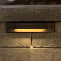 STBP01 2W 2700K Arrow Simple Louv Brass Deck Light Low voltage Landscape Lighting